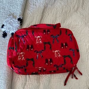Vera Bradley bow pattern toiletry bag